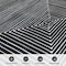 World Rug Gallery Bohemian Stripes Washable Non Slip Runner Rug 2 ft x 8 ft Black WR73BLACK2X8 - alternate 5