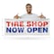 Signmission Tire Shop Now Open, 18 Inch x 48 Inch, Vinyl Banner B-30893 - alternate 2