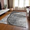 Homeroots 10' X 14' Gray Chocolate And Silver Abstract Washable Indoor Outdoor Area Rug 582259 - alternate 2
