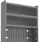 Homeroots 73in Gray Stainless Steel Textured Door Dining Hutch With Two Doors 683397 - alternate 2