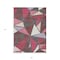 Homeroots 5' X 8' Burgundy Pink And Charcoal Geometric Washable Indoor Outdoor Area Rug 600355 - alternate 2