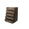 Homeroots 35" Brown Carved Geometric Solid Wood Five Drawer Dresser 661223 - alternate 3