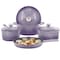 Megachef 7 Piece Enameled Cast Iron Cookware Set in Purple 750124529M - alternate 1