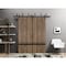 Sartodoors Slab Barn Door Panel, Planum 0012 Walnut and Aluminum Strips, Sturdy Finished Flush Modern Doors, P PLANUM0012S-WLN-30 - alternate 1