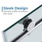 Fab Glass And Mirror Matte Black Shower Door for Walk in Shower 56-60in W x 76in H, Sliding Bathroom Door with SHSS10M60X76MB - alternate 3