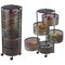 Home-Complete Kitchen Storage Rolling Cart with Wheels 5 Tier Rotating Baskets for Pantry, Bathroom, or Craft Room 83-106-B - alternate 5