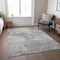 Homeroots 9' X 12' Gray Silver And Charcoal Nautical Washable Indoor Outdoor Area Rug 581741 - alternate 2