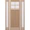 Doornmore CRF-P2G4, 65.25" x 98" ( 36" Door + 2x12" Side) Left Hand, Mahogany SDL 4 Lite Exterior Door CRF-P2G4-SW-3696-G101-SL_1-2_LI - alternate 1