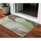Homeroots 3' X 5' Artichoke Green Brown And Beige Geometric Washable Indoor Outdoor Area Rug 604899 - alternate 1