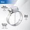 Grizzly Supply Mini Hose Clamp, SAE 6, 304 Stainless Steel, Zinc Screw, 7/16 to 3/4 in Clamping Dia, 10PK #6MP HC - alternate 3