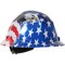 Dynamic Full Brim Hard Hat w/HDPE Shell, 4-Point Textile Suspension Graphic Wrap, Wheel Ratchet Adj. 280-HP641R-USA - alternate 1