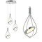 Jonathan Y Orion 11.5" Adjustable Modern Integrated 3-Light Cluster LED Metal Pendant, Chrome JYL7033A - alternate 2