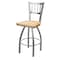 Holland Bar Stool Co 810 Contessa Stainless Steel 36in Swivel Bar Stool with Natural Oak Seat 81036SSNatOak - alternate 1