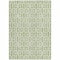 Homeroots 9' X 12' Artichoke Green And Ivory Geometric Washable Indoor Outdoor Area Rug 594825 - alternate 2