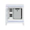 Global Furniture Usa Contemporary Alina White Nightstand With Cooler, Led, Speaker And Usb ALINA-WHITE-NS W/ COOLER LED SPKR USB - alternate 2
