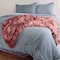 Lavish Home Oversized Ruched Faux Fur Blanket Plush Polyester Faux Fur Queen-Size Throw for Sofas & Beds HT-THROW1-PNK - alternate 2