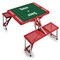 Picnic Time Family Of Brands Nebraska Cornhuskers - Football Field - Picnic Table Portable Folding Table, Red 811-00-100-405-0 - alternate 1