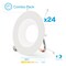 Infibrite 6 In. 3CCT Selectable 12W 1100LM Recessed Retrofit LED Light, Dimmable, Wet Rated, 24PK IB-006-7-12W-WH-24PK - alternate 1