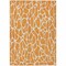 Homeroots 9' X 12' Orange And Ivory Geometric Washable Indoor Outdoor Area Rug 599302 - alternate 2