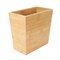 Megachef 10.5 x 5.75 Inch Rectangle Bamboo Waste Basket 750122167M - alternate 1