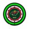 Holland Bar Stool Minnesota Wild 19 Double Neon Wall Clock Clk19BK - alternate 1