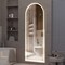 Simple Deluxe 63'x20' Arched Full Length Mirror with LED Lights, Body Floor Mirror with Dimming and 3 Color Light 3A88MIROGZ2063NWHT - alternate 2