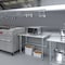 Amgood 24in D x 48in L Stainless Steel Open Base Table, 3in Casters AMG WT-2448-RCB-WHEELS-Z - alternate 4