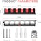 Simple Deluxe Vertical Fishing Rod Holders Wall-Mounted - Fishing Rod Rack, Great Fishing Pole Holder and Rack fo SOFISHRODRACKREDVERT - alternate 2