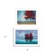 Homeroots Set Of Two Red Trees 1 White Framed Print Wall Art, 2PK 415809 - alternate 2