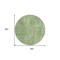 Homeroots 8' Green And Light Green Round Geometric Washable Indoor Outdoor Area Rug 594541 - alternate 3