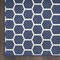 Homeroots 12' Navy Blue And Ivory Geometric Indoor Outdoor Runner Rug 564122 - alternate 4
