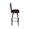 Holland Bar Stool Co Eleanor 25in Swivel Counter Stool with Bronze Finish, Medium Back and Canter Bordeaux Seat 880 - alternate 4