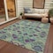 Homeroots 5' X 8' Blue And Purple Geometric Washable Indoor Outdoor Area Rug 609003 - alternate 3