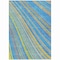 Homeroots 3' X 5' Denim Blue Sky Blue And Gold Striped Washable Indoor Outdoor Area Rug 614971 - alternate 3
