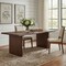Homeroots 84" Brown Solid Wood Double Pedestal Base Dining Table 635859 - alternate 2