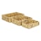 Homeroots Set of Three Natural Water Hyacinth Rectangular Baskets 571503 - alternate 2