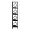 Homeroots 62" Espresso Metal Corner Bookcase 376527 - alternate 4