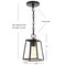 Jonathan Y Ira 6.3 in. Metal LED Pendant, Oil Rubbed Bronze JYL3525B - alternate 6