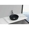 Castello Usa Yale 14-inch Bathroom Vessel Sink - Matte Black with Vertical Stripes CB-VC-3-SMBV-14 - alternate 3