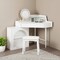 Homeroots 56" White Wood Lighted Single Drawer Dresser 714258 - alternate 2
