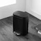 Happimess Connor Rectangular 13.2-Gallon Trash Can with Soft-Close Lid and FREE Mini Trash Can, Charcoal Black HPM1006B - alternate 4