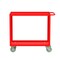 Valley Craft Utility Cart, Steel, 2000 lb Load Capacity, 41 in L, 18 in W F89184RDPY - alternate 2