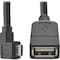 Tripp Lite 6IN MICRO USB-B TO USB OTG ADAPTER CABLE RIGHT ANGLE BLACK M/F U052-06N-RA - alternate 1