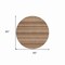 Homeroots 8' Orange And Copper Round Striped Washable Indoor Outdoor Area Rug 610608 - alternate 3