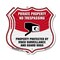 Signmission Private Property Shield Sign No Trespass, 12 inch X 12 inch, Plastic Sign, 2PK SHI-P-2PACK-12-443 - alternate 1