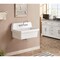 Kingston Brass 30" Ceramic Single Bowl Wall Mount Kitchen Sink with Strainer, Glossy White GPKWS301918 - alternate 3