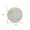 Homeroots 8' Beige Brown And Green Round Oriental Washable Indoor Outdoor Area Rug 598018 - alternate 3