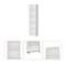 Homeroots 71" White Wood Five Tier Bookcase 546192 - alternate 1