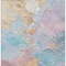 Homeroots 5' X 8' Teal Blue Gold And Pink Abstract Washable Indoor Outdoor Area Rug 618557 - alternate 3