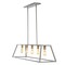 Jonathan Y Floyd 38" 5-Light Bohemian Farmhouse Iron Adjustable LED Pendant, Grey/Brass Gold JYL7521C - alternate 1